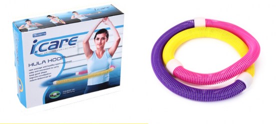 Hula Hoop - pružinová obruč I.CARE 140cm