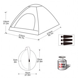 Samostavěcí stan Modena 3 Pop Up system - King Camp