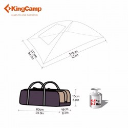 Stan - přístřešek KING CAMP Compass - UTRŽENÉ OČKO